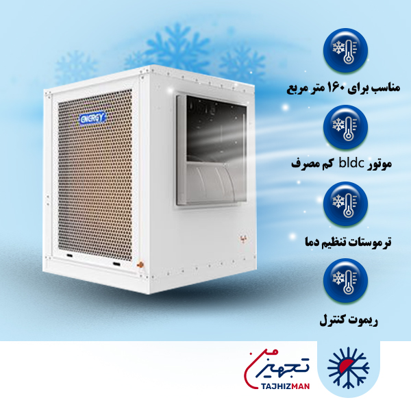 کولر سلولزی 7500 انرژی موتور Bldc