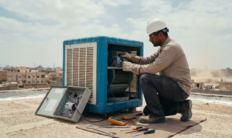 نصب کولر آبی