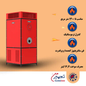 کوره هوای گرم گازوئیلی انرژی مدل 1500