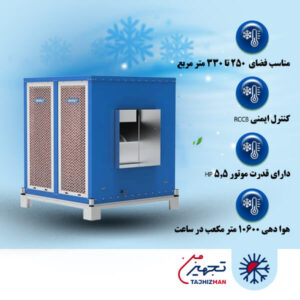 کولر آبی سلولزی صنعتی انرژی مدل EC 18000