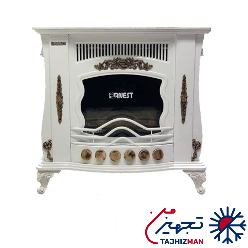 بخاری گازی شومینه ای ارنست مدل 28000 طرح چوبدار