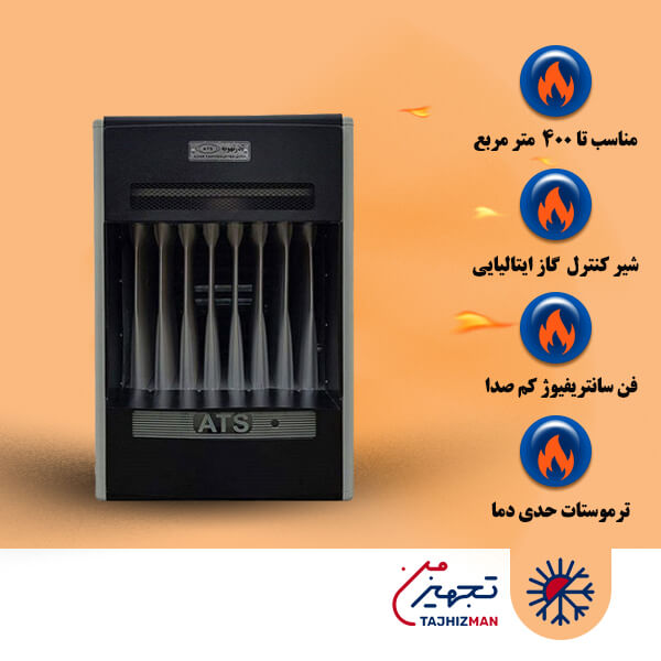 هیتر گازی کانالی آذر تهویه مدل D-A650