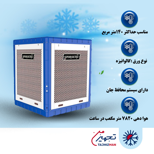 کولر آبی سلولزی 7000 سپهر الکتریک مدل SE700C
