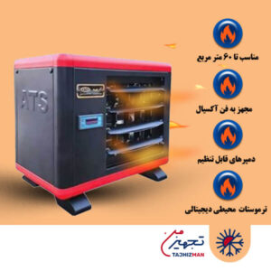 هیتر برقی تکفاز فن دار آذرتهویه طرح فلورا مدل E6000