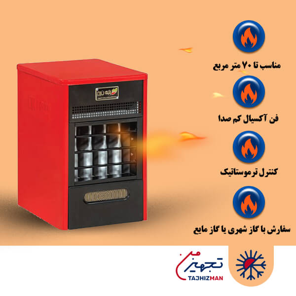 هیتر گازی 618 ایران هیتر مدل IR-H 618
