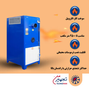 کوره هوای گرم گازی نیرو تهویه البرز مدل KHG-100