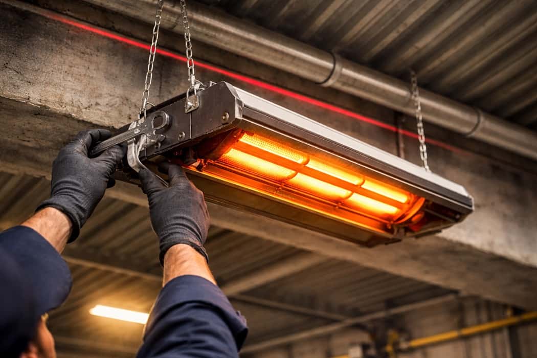 نحوه نصب هیتر تابشی؛ از انتخاب محل تا راه‌اندازی