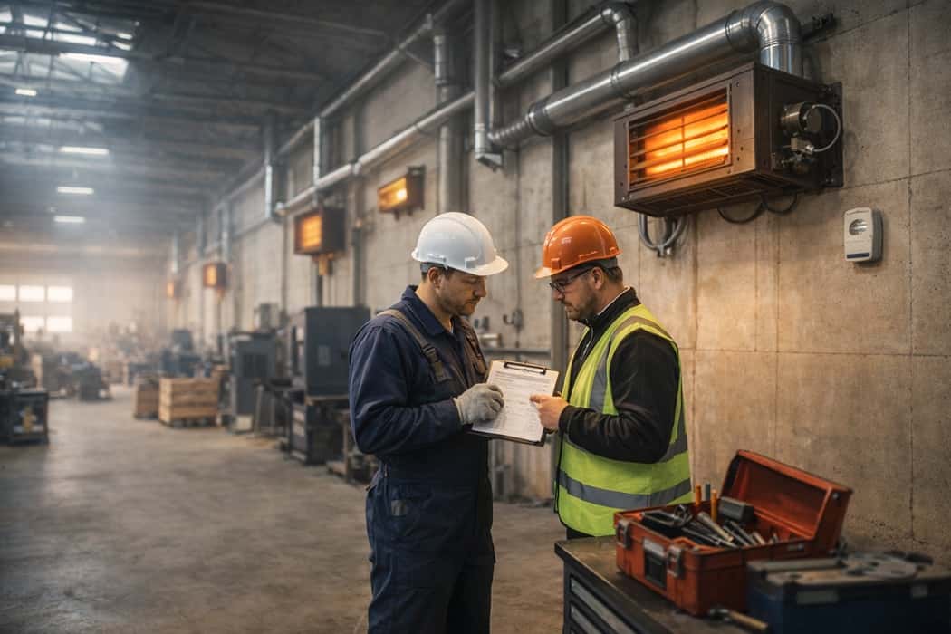 نگهداری و سرویس دورهای بخاری کارگاهی