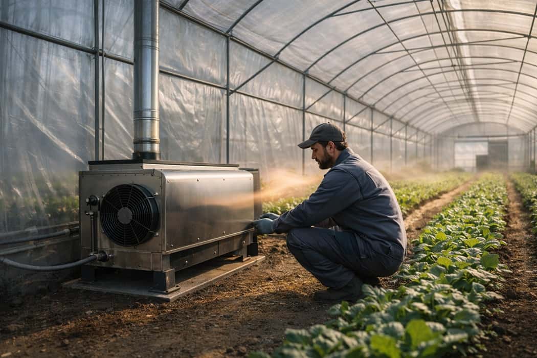 نصب هیتر گلخانه ای؛ چک‌لیست کامل جانمایی و راه‌اندازی ایمن