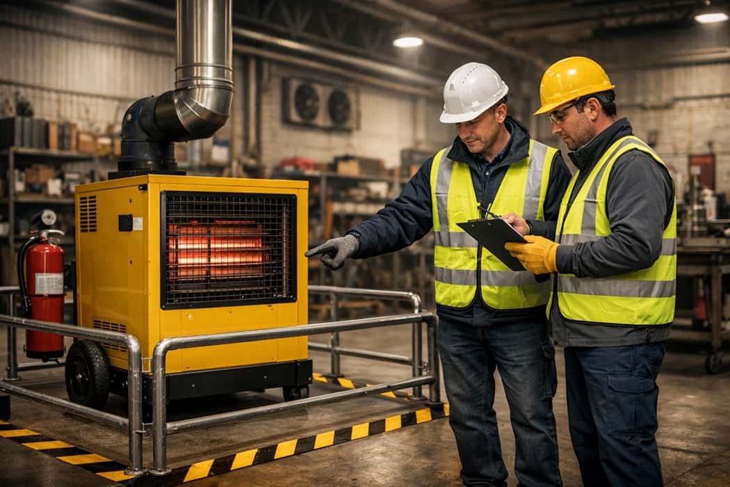 نکات ایمنی استفاده از بخاری کارگاهی در سوله ها 