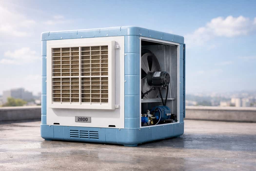 علت کم شدن پرتاب باد در کولرهای آبی سایز ۲۸۰۰