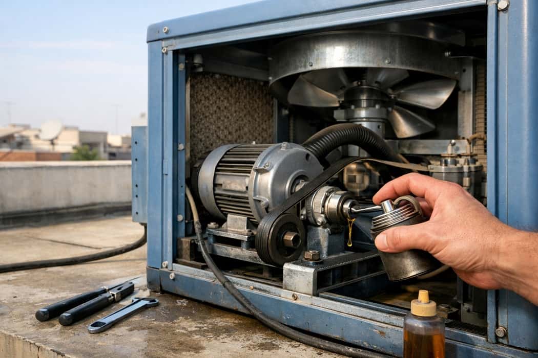 روغن‌کاری کولر آبی؛ راهنمای کامل برای کاهش استهلاک