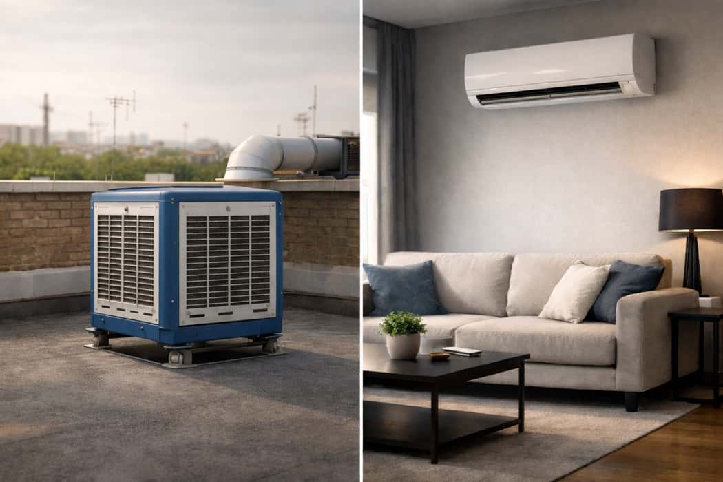 تفاوت کولر آبی و کولر گازی؛ کدام انتخاب برای ساختمان بهتر است